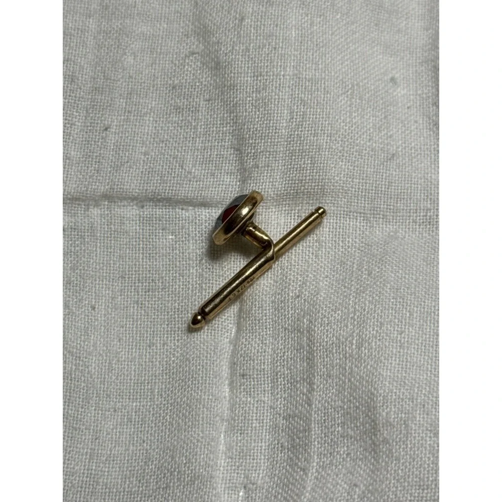 Vintage Destino 1/20 12K Gold Filled Black Onyx Tuxedo Shirt Studs Set of 3